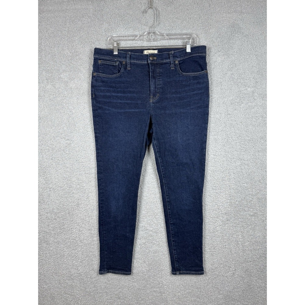 Madewell‎ 9" Mid-Rise Skinny Jeans Dark Wash Womens Size 32 Casual Collegiate